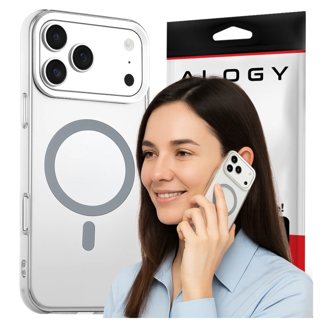 Etui do Apple iPhone 17 Pro – matowa obudowa do MagSafe z ochroną obiektywu, smukłe i odporne na zarysowania, idealne dopasowanie – Alogy Skinny MatteCase™ Białe + 2x Szkło Hartowane