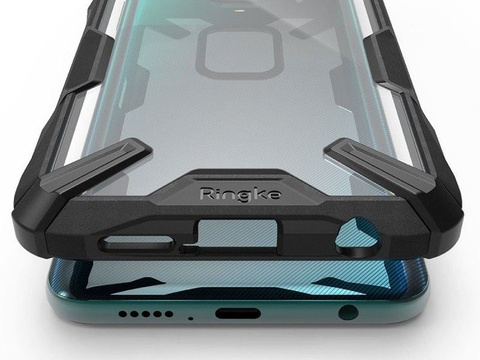 Etui Ringke Fusion X für Xiaomi Redmi Note 9S/ Pro/ Max Black
