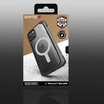 Raptic Secure Case etui iPhone 14 Plus z MagSafe pancerny pokrowiec czarny