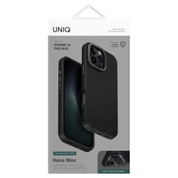 Etui do iPhone 16 Pro Max UNIQ Keva MagSafe Czarne