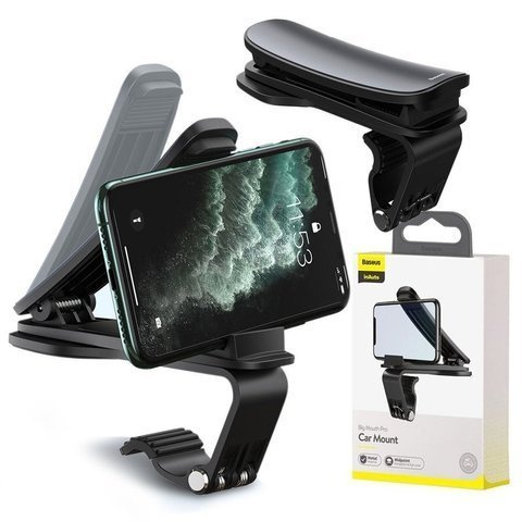 Baseus Big Mouth Pro Autohalterung für Armaturenbrett-Clip schwarz