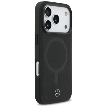 Etui do iPhone 17 Pro Mercedes-Benz Smooth Leather MagSafe Black