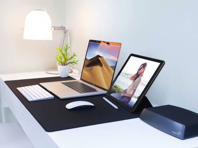 Podkładka na biurko stół ochronna mata 90x45cm Black