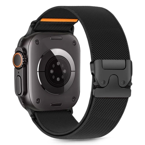 Pasek Tech-Protect Nylon Clasp Apple Watch 44–49 mm Czarny
