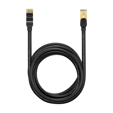 Baseus Speed ​​Seven Netzwerkkabel RJ45 10Gbps 8m schwarz (WKJS010601)