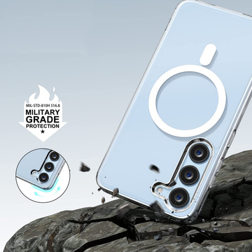 FlexAir Hybrid-Schutzhülle für MagSafe für Samsung Galaxy S23 Clear