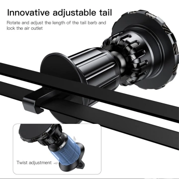 Uchwyt Samochodowy FORCELL F-GRIP MagElite magnetyczny do kratki czarny