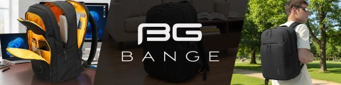 Bange 23L wasserdichter Rucksack für 16,4"-Laptops – Geräumig und komfortabel, robust und atmungsaktiv, ideal für Stadt und Reisen, Arbeit und Flugreisen, Unisex – Schwarz