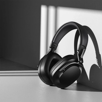 Forcell F-Audio ANC Pro Sound Craft Kabellose On-Ear-Kopfhörer Schwarz