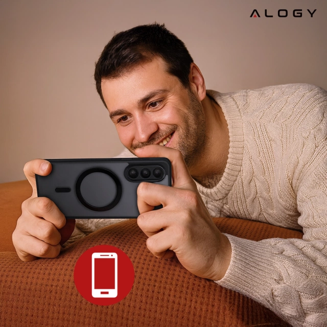 Etui do Samsung Galaxy A36 5G obudowa ochronna na telefon Alogy Matte HybridShield™️ Case Matowe Czarne