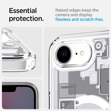 Etui Spigen Ultra Hybrid Mag MagSafe für iPhone 16E Zero One Weiß
