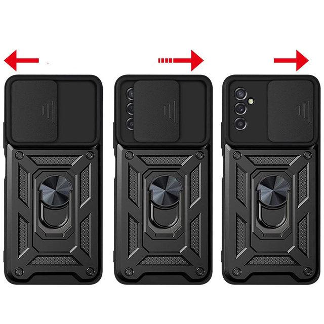 Etui Alogy Camshield Stand Ring z osłonką na aparat do Samsung Galaxy M52