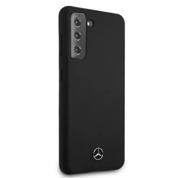 Etui Mercedes MEHCS21SSILBK für Samsung Galaxy S21 G991 Hardcase Silicone Line