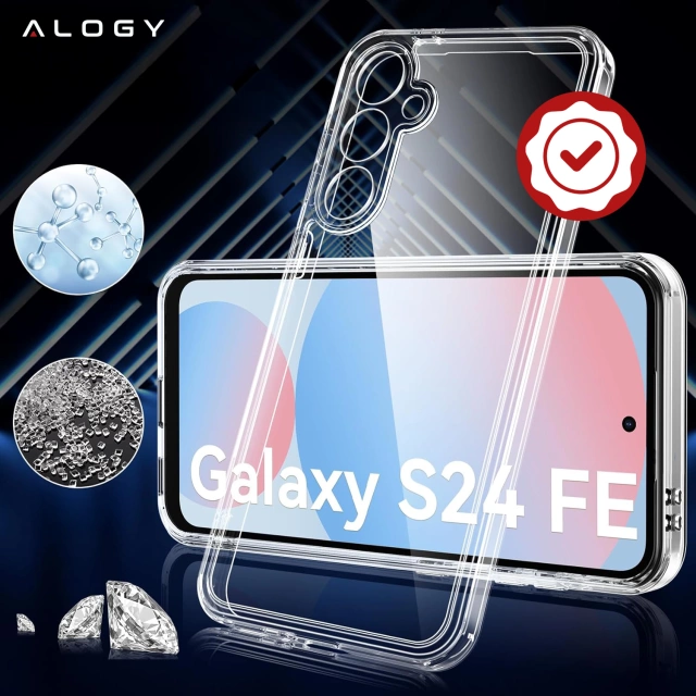 Etui do Samsung Galaxy S24 FE obudowa ochronna na telefon Alogy HybridShield™️ Case Przezroczyste