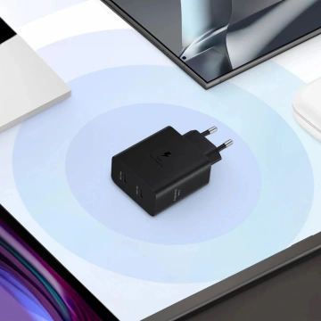 Samsung Power Adapter Duo Netzwerkladegerät 2x USB-C 50W - Schwarz