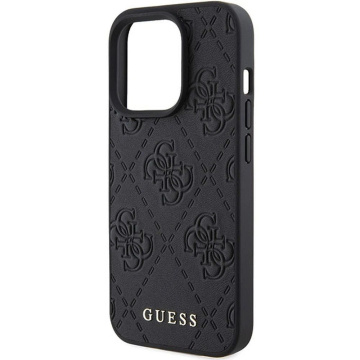 Oryginalne Etui GUESS Hardcase GUHCP15LP4EPMK do iPhone 15 PRO (Quilted 4G Classic / czarny)