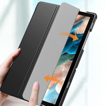 Etui Alogy Book Cover do Samsung Galaxy Tab A8 2021 SM-X200/SM-X205 Czarny + Szkło
