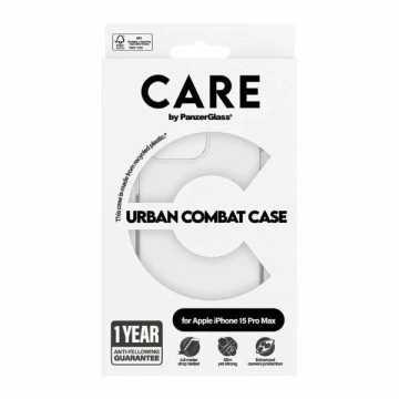 iPhone 15 Pro Max CARE by PanzerGlass Urban Combat Case Transparent
