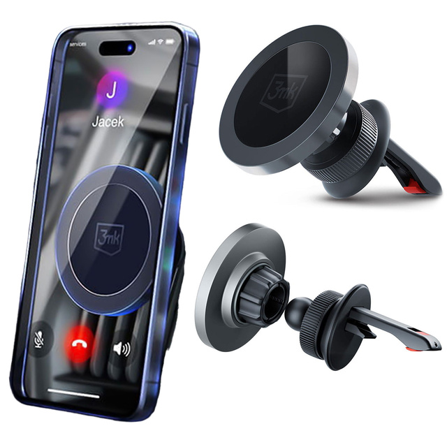 Uchwyt samochodowy magnetyczny do MagSafe 3mk MagHolder Holder do auta na kratkę