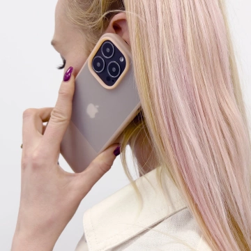 Kingxbar Plain Series Hülle für iPhone 13 Pro Max Silikonhülle lila
