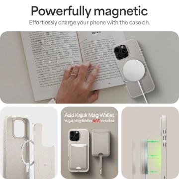 Spigen Cyrill Kajuk Mag MagSafe Hülle für iPhone 16 Pro Max Beige
