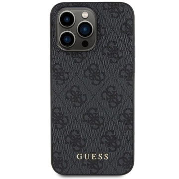 Oryginalne Etui GUESS Hardcase GUHCP15LG4GFGR do iPhone 15 PRO (4G Metal Logo / szary)