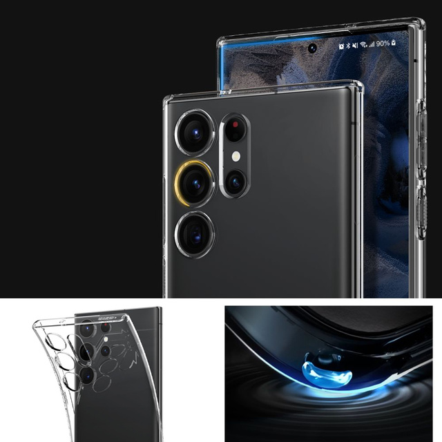 Etui ochronne na telefon Spigen Liquid Crystal Case obudowa do Samsung Galaxy S23 Ultra Crystal Clear