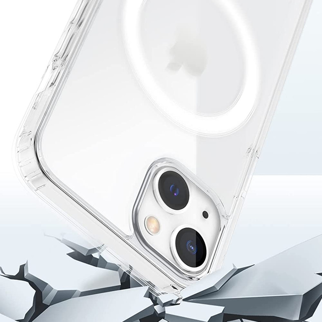 Etui ochronne na telefon Ultra Slim Mag obudowa do MagSafe case do Qi do Apple iPhone 13 Przezroczysty