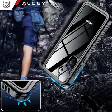 Etui do Samsung Galaxy S23 FE Pancerne 360 case wodoodporne Armor IP68 Alogy czarne