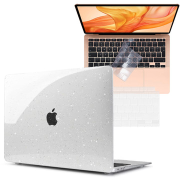 Alogy Hard Case für Apple MacBook Air 13 M1 2020 Glitter Clear Tastaturabdeckung