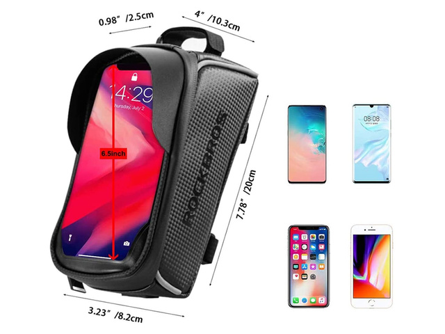 Etui torba uchwyt rowerowy RockBros 017-1BK sakwa na rower na ramę Czarne