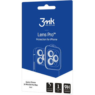 3mk Lens Protection Pro Handy-Objektivschutz für Apple iPhone 14 Pro / 14 Pro Max Gold