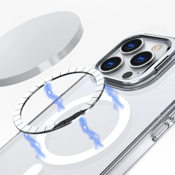 Hülle für das iPhone 16 Pro MagStand MagSafe-Telefon Klar