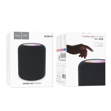 HOCO HC30 Bluetooth-Lautsprecher 5 W RGB LED Schwarz Tragbar