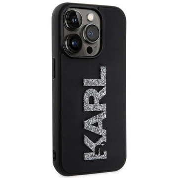 Etui Karl Lagerfeld KLHCP15X3DMBKCK für iPhone 15 Pro Max 6,7" czarny/schwarz Hardcase 3D Rubber Glitter Logo
