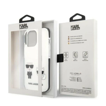 Schutzhülle Karl Lagerfeld KLHCP13LTPEKCW für Apple iPhone 13 Pro / 13 6.1" Hardcase weiß/weiß Karl