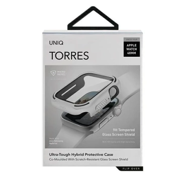 Schutzhülle UNIQ Torres für Apple Watch Series 4/5/6/SE 40mm weiß/taubenweiß