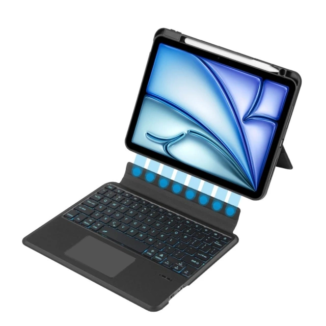Etui Scmag Pen + Keyboard do Apple iPad Air 10.9 4 / 5 / 2020-2022 / 11 6 / 2024 Black