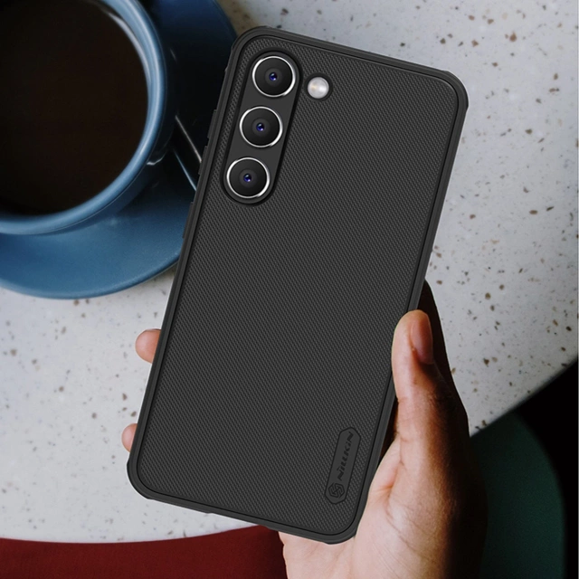 Etui Nillkin Super Frosted Shield Pro etui do Samsung Galaxy S23+ pancerny pokrowiec + podstawka na telefon niebieskie