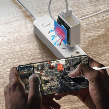 HUB-Splitter Alogy-Adapter für Computer-Laptop mit USB-C auf 3x USB-A 2.0 1x USB-A 3.0 Grau