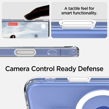 Etui Spigen Ultra Hybrid „T“ Mag MagSafe für iPhone 16 Weiß
