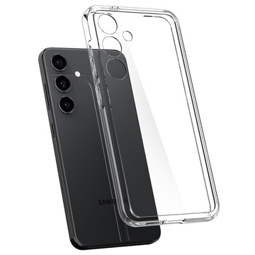 Hülle für Samsung Galaxy S24 Spigen Ultra Hybrid Case, transparente Rückseite, kristallklares Glas