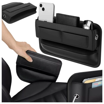 Auto-Organizer für das Auto zwischen den Sitzen Alogy Car Front Seat Storage Box schwarz