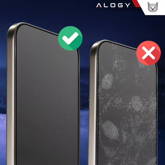 Szkło hartowane Prywatyzujące do Samsung Galaxy S24 Plus matowa ochrona na ekran Alogy Privacy Glass