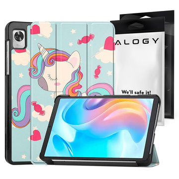 Klapphülle Alogy Book Cover für Realme Pad Mini 8.7 Unicorn