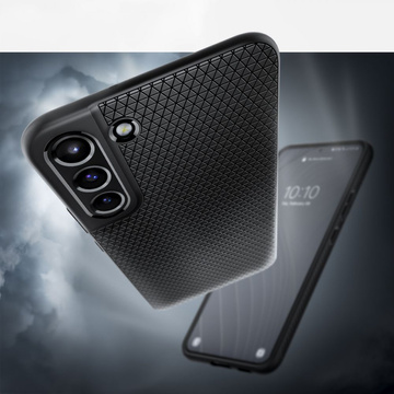 Spigen Liquid Air Hülle für Samsung Galaxy S22 Mattschwarzes Glas