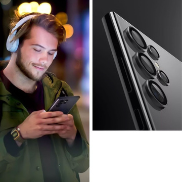 Spigen Optik.tR „EZ Fit“ Kameraschutz 2er-Pack für Samsung Galaxy S24 Ultra Schwarz