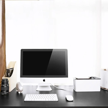 "Kabelorganizer UGREEN Box Container für L-Lamellen 42,5x17,5x15,5cm schwarz-weiß (LP110)"