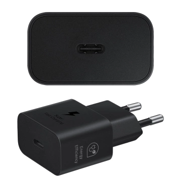 Original Samsung EP-T2510NBE AC-Ladegerät Schnellladung PowerDelivery PD 25W Schwarz