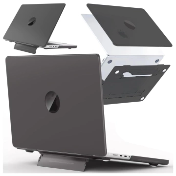 Alogy ProStand™ matte Hülle mit Ständer für MacBook Air 13,3" (A1932/A2179/A2337) Schwarz